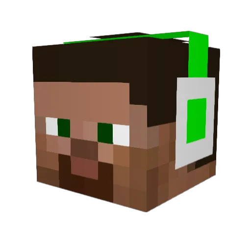 Nikita_Hake Minecraft avatar head, 3D render