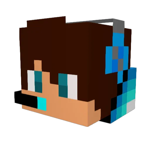 Nikita_Ro Minecraft avatar head, 3D render