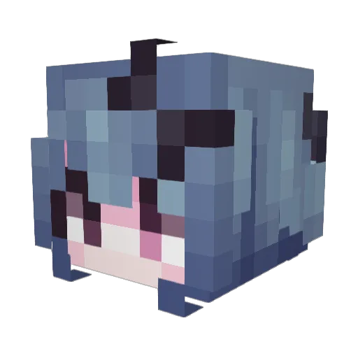 Nikitos0002 Minecraft avatar head, 3D render
