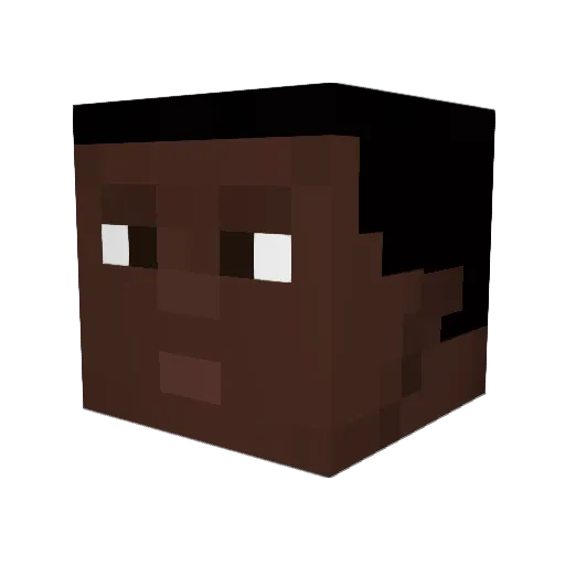 Nikkerplease Minecraft avatar head, 3D render