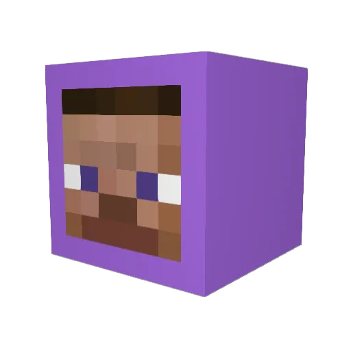 NikkiPedia Minecraft avatar head, 3D render