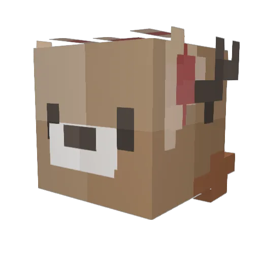 NikkiTheDoe Minecraft avatar head, 3D render