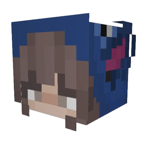 Nikki_8p Minecraft avatar head, 3D render