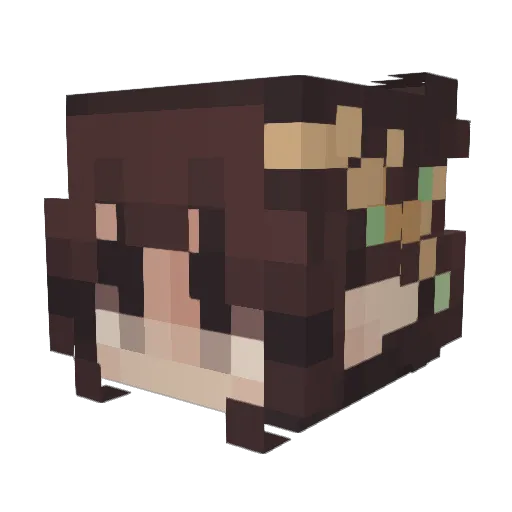 Nikkibuck09 Minecraft avatar head, 3D render
