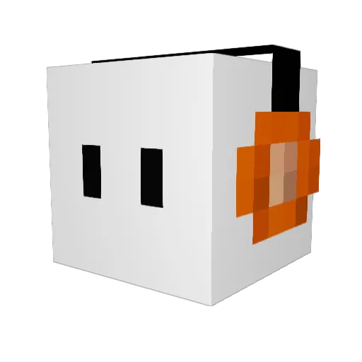 NikkoSama Minecraft avatar head, 3D render