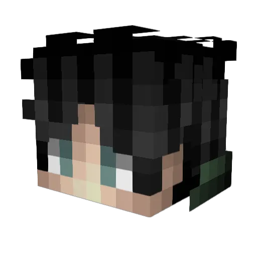 NikkoTiko Minecraft avatar head, 3D render