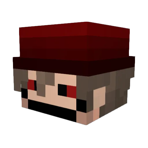 Nikko_Pepega Minecraft avatar head, 3D render