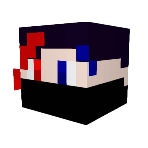 Nikkolai04 Minecraft avatar head, 3D render