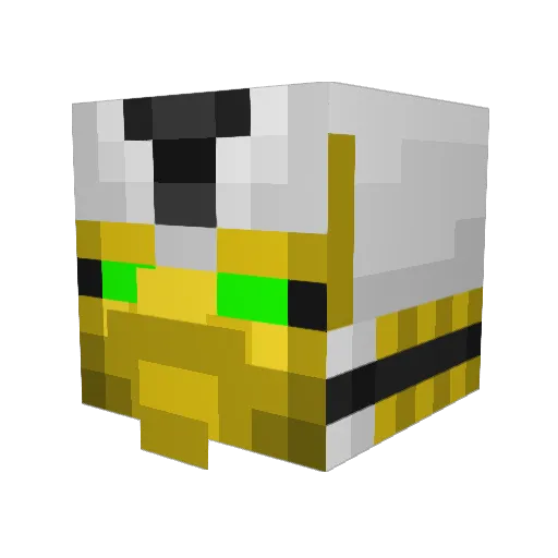 Nikkonori Minecraft avatar head, 3D render