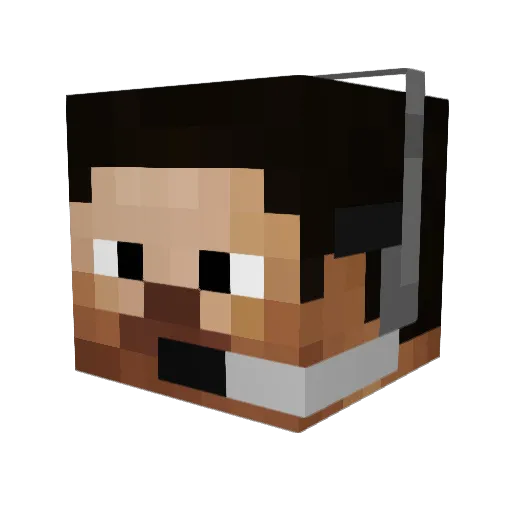 Nikkulin Minecraft avatar head, 3D render