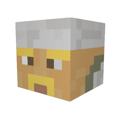 Nikl4s_97 Minecraft avatar head, 3D render