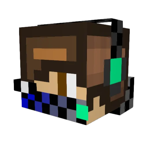 Niklas8167 Minecraft avatar head, 3D render