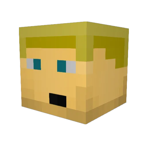 NiklasGamerMC Minecraft avatar head, 3D render