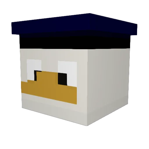 NiklasJ Minecraft avatar head, 3D render