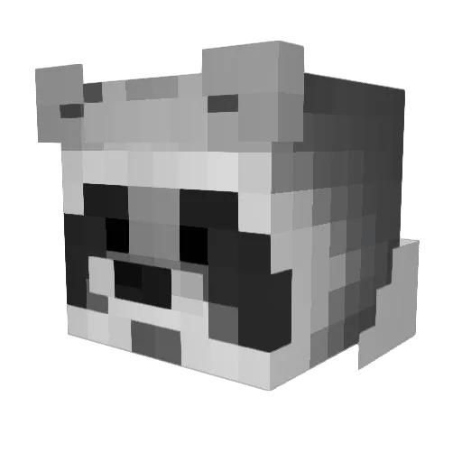 NiklasPM Minecraft avatar head, 3D render