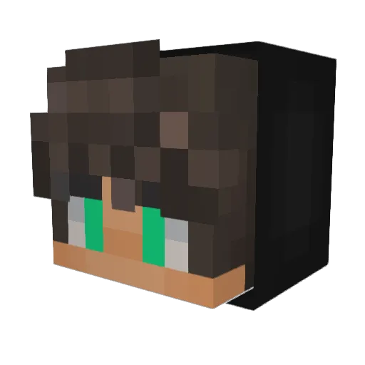 Niklausssss Minecraft avatar head, 3D render