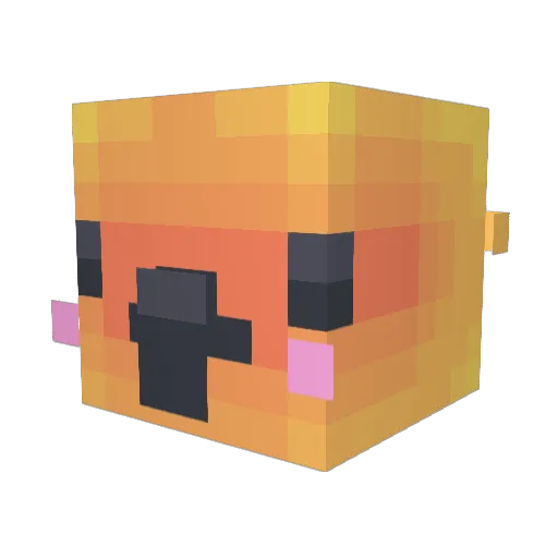 Niknoc10 Minecraft avatar head, 3D render