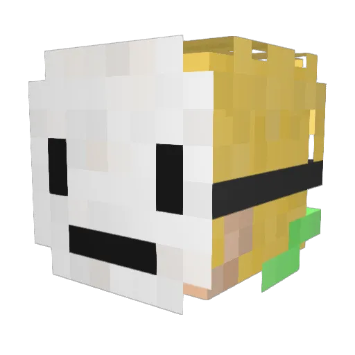 Niko113 Minecraft avatar head, 3D render