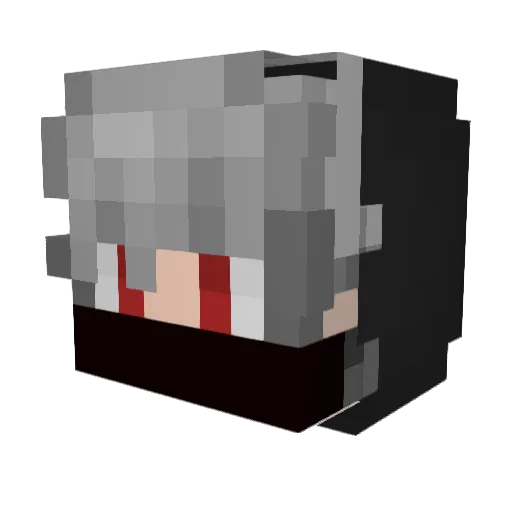 Niko2318 Minecraft avatar head, 3D render