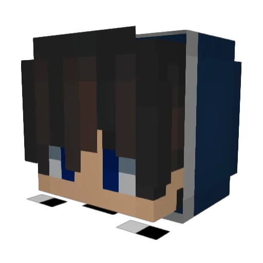 Niko270 Minecraft avatar head, 3D render