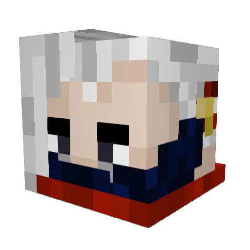 Niko41 Minecraft avatar head, 3D render
