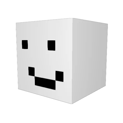 NikoDico Minecraft avatar head, 3D render