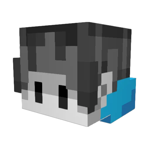 NikoGizz Minecraft avatar head, 3D render
