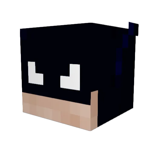 NikoParas Minecraft avatar head, 3D render