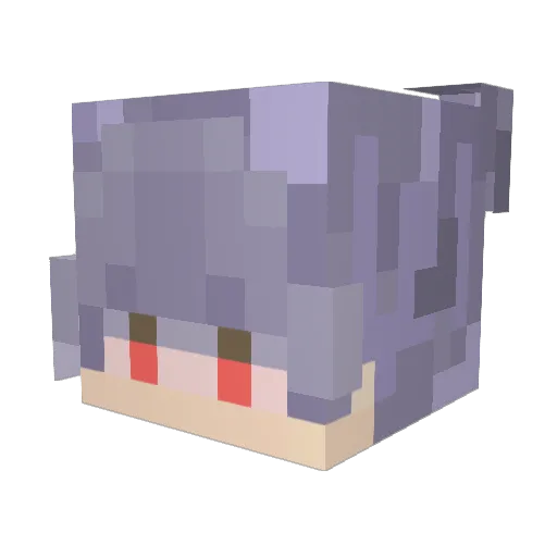 NikoQP Minecraft avatar head, 3D render