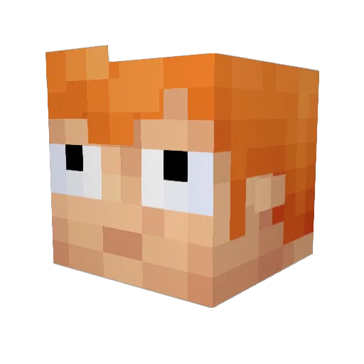 NikoRyan Minecraft avatar head, 3D render