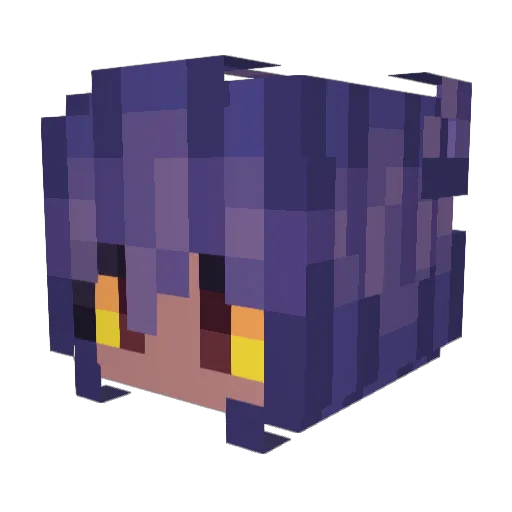 NikoSolstice Minecraft avatar head, 3D render