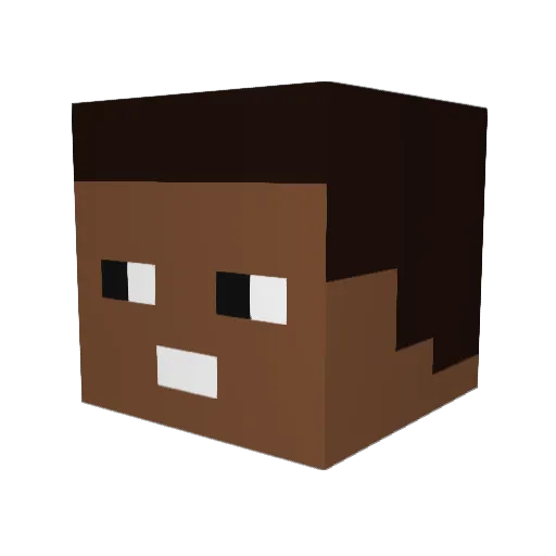 NikoTTRW Minecraft avatar head, 3D render