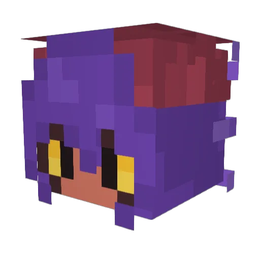 NikoTacos Minecraft avatar head, 3D render