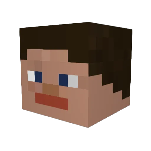 Niko_1912 Minecraft avatar head, 3D render