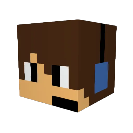 Niko_2008 Minecraft avatar head, 3D render