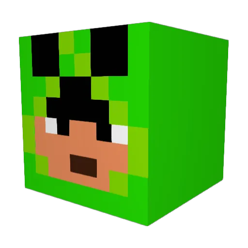 Niko_3011 Minecraft avatar head, 3D render