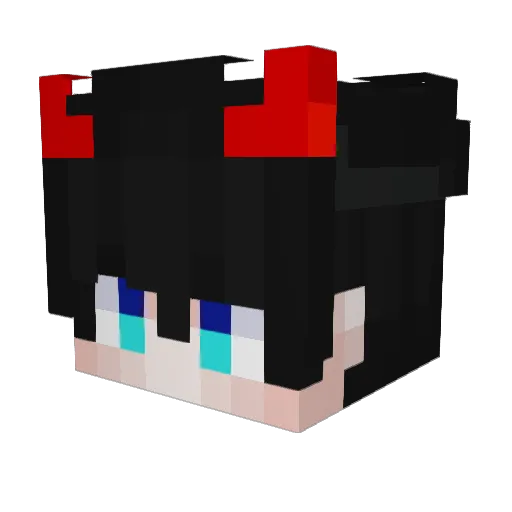 Niko_Tina Minecraft avatar head, 3D render