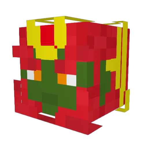 Niko_YT_ Minecraft avatar head, 3D render