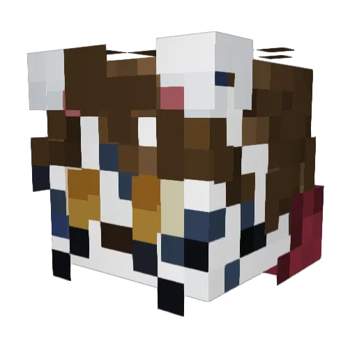 Niko_me Minecraft avatar head, 3D render