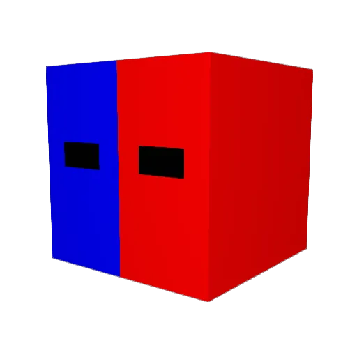 NikofanGames Minecraft avatar head, 3D render