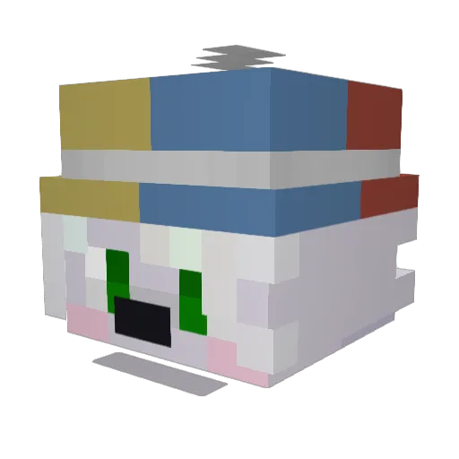 Nikohi_8176 Minecraft avatar head, 3D render