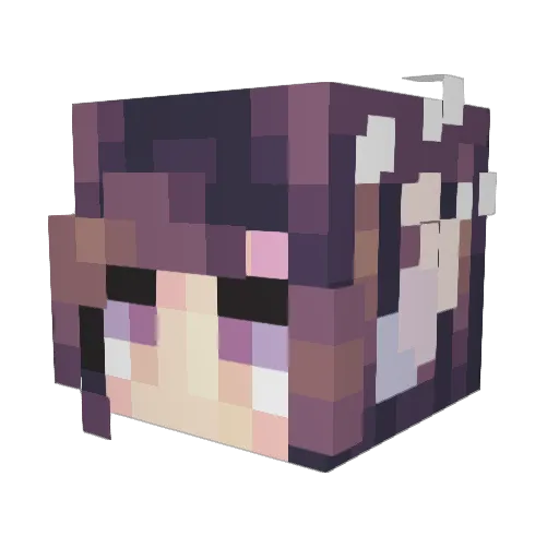 Nikol911 Minecraft avatar head, 3D render