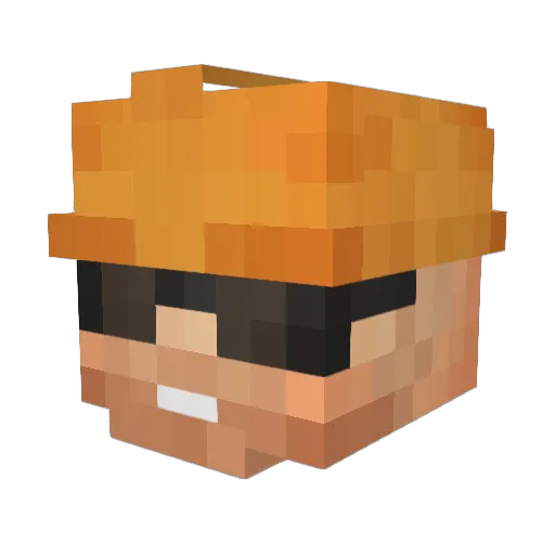 NikolaCoolKing Minecraft avatar head, 3D render