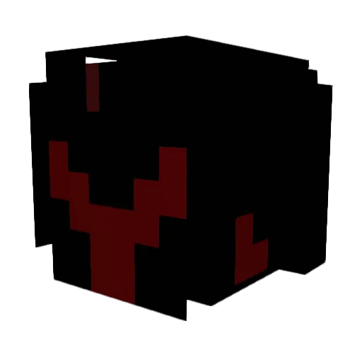 NikolaFlame Minecraft avatar head, 3D render
