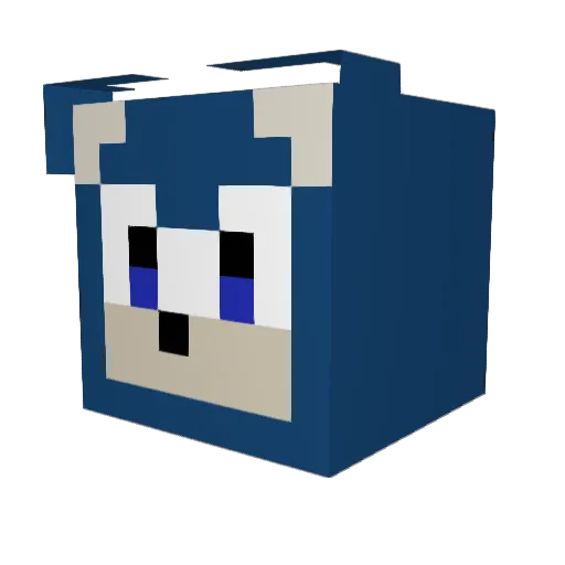 NikolaTheBozo Minecraft avatar head, 3D render