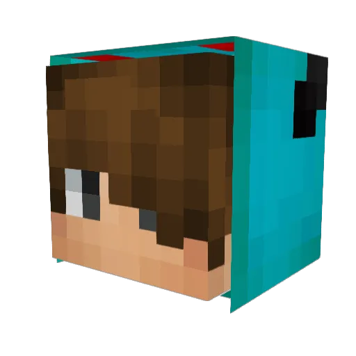 NikolaTopalovic Minecraft avatar head, 3D render