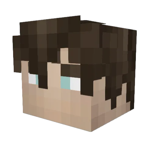 Nikolai Minecraft avatar head, 3D render