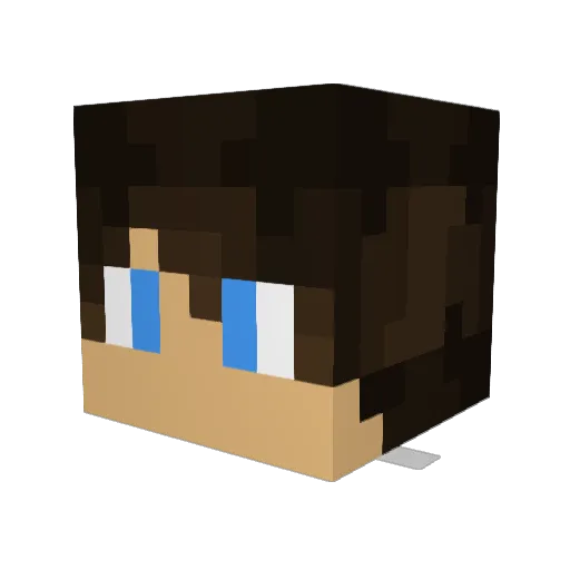 NikolaiNugget Minecraft avatar head, 3D render