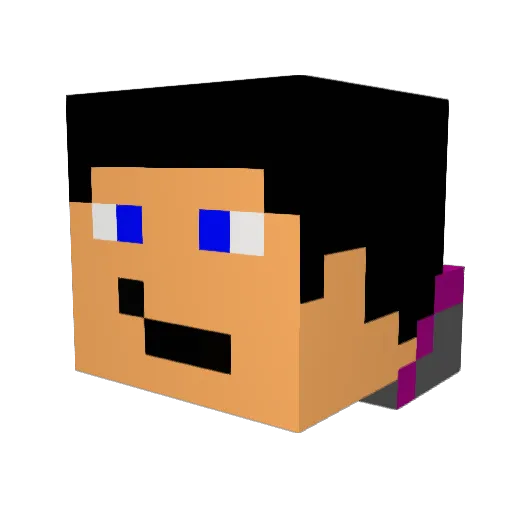 Nikolai_dk Minecraft avatar head, 3D render