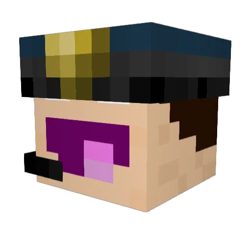 Nikolaq7 Minecraft avatar head, 3D render